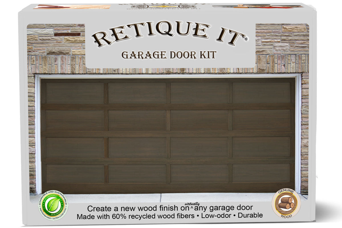 Wood'n Finish Garage Door Kit - Black Walnut