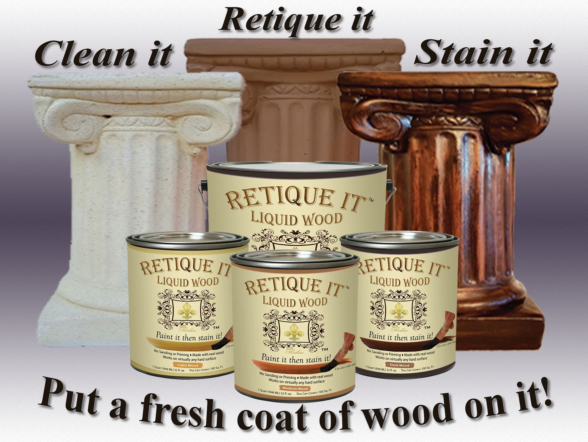 FAQ: Which size of Retique It® Liquid Wood should I choose?
