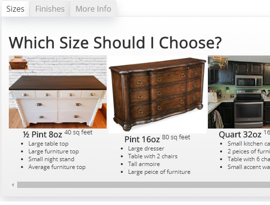 sizes