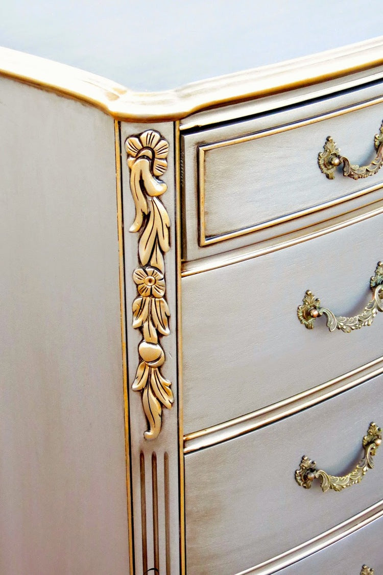 Gold Metallic Paint Wood Furniture