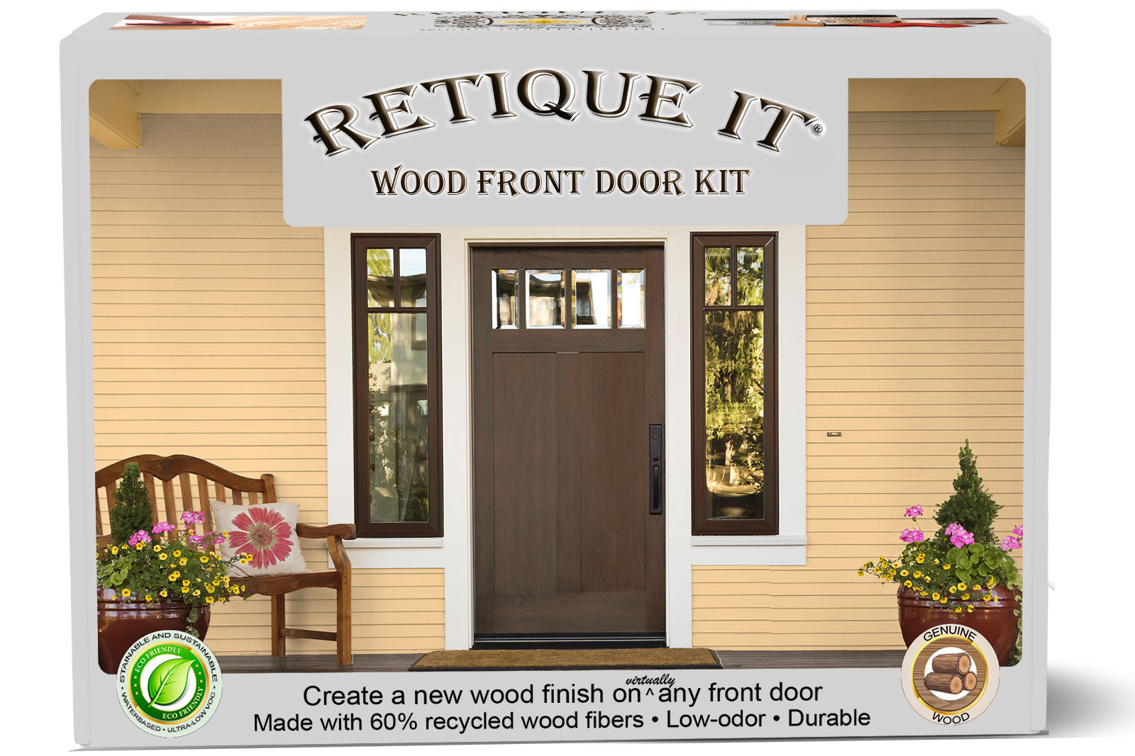 Wood'n Finish Front Door Kit - Black Walnut