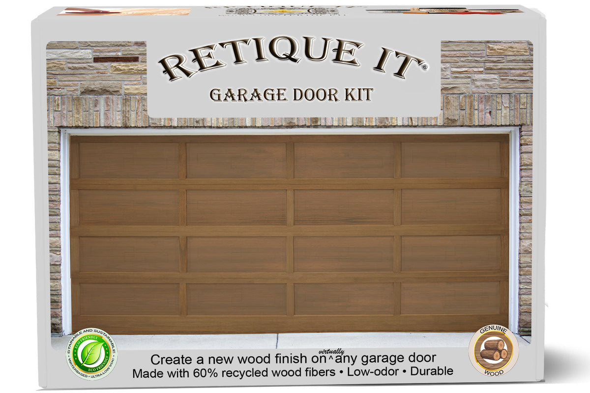 Wood'n Finish Garage Door Kit - Pecan